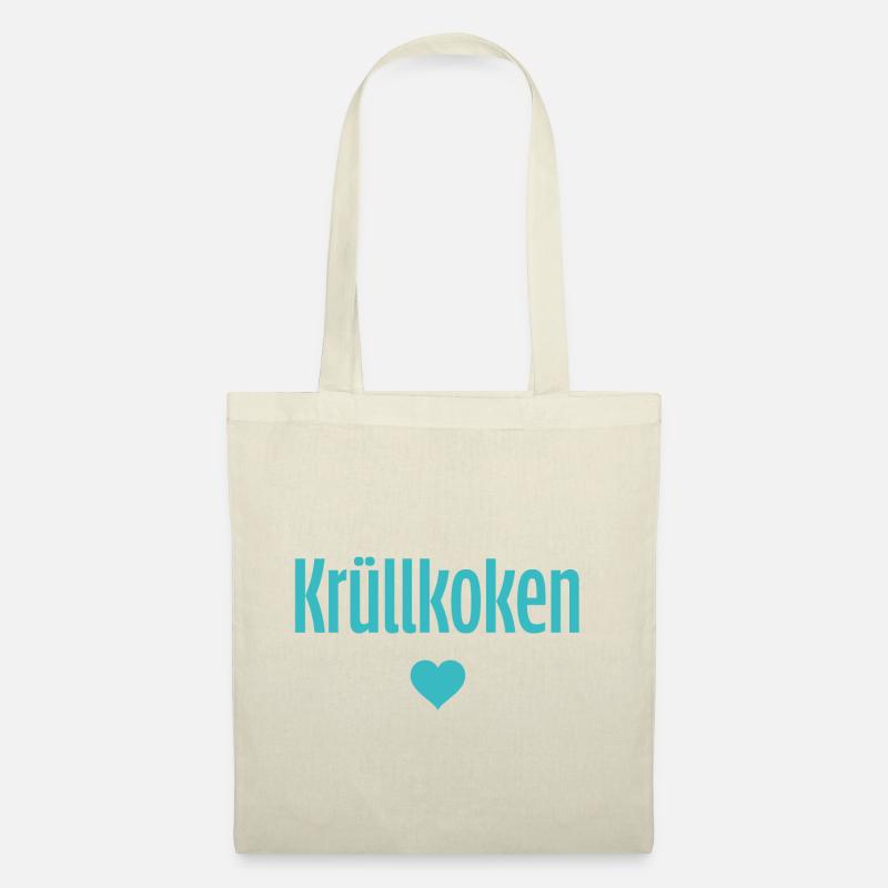 Krüllkoken blau - Stoffbeutel - Natur