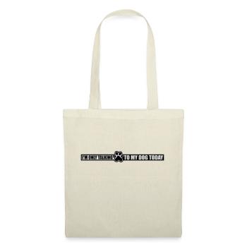 only talking to dog - Tote Bag - nature - Front