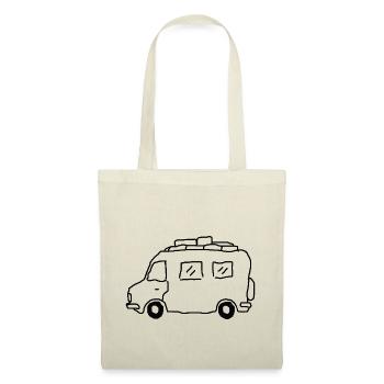 Dessin de camping-car Globetrotter - Sac en tissu - nature - Devant