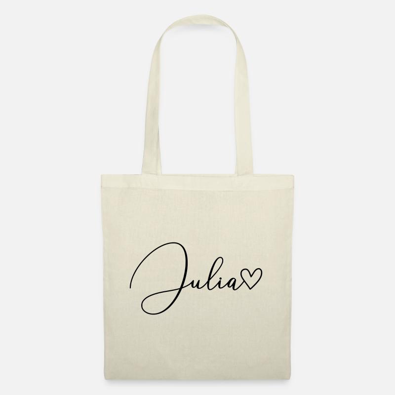 Julia Name Vorname Mädchen - Stoffbeutel - Natur