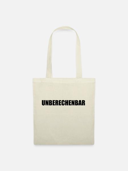 Unberechenbar - Stoffbeutel - Natur