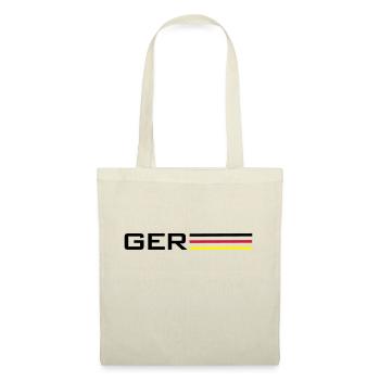 Deutschland GER Symbol - Stoffbeutel - Natur - Vorne