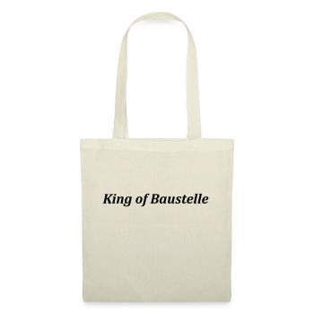 King of Baustelle - Stoffbeutel - Natur - Vorne