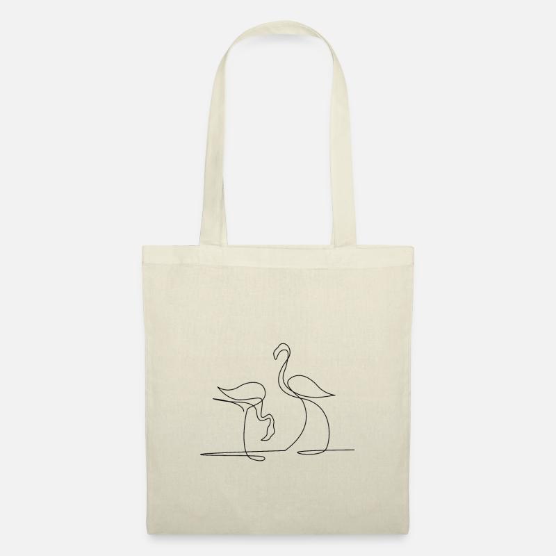 Flamingo - Stoffbeutel - Natur