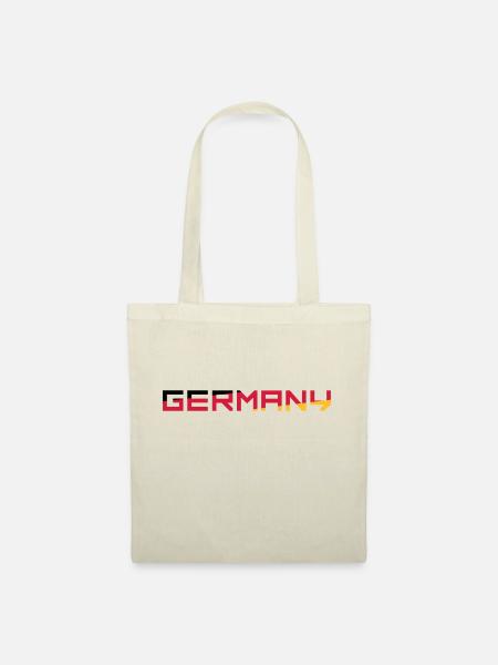 Team Germany Deutschland Farben Schwarz Rot Gold G - Stoffbeutel - Natur
