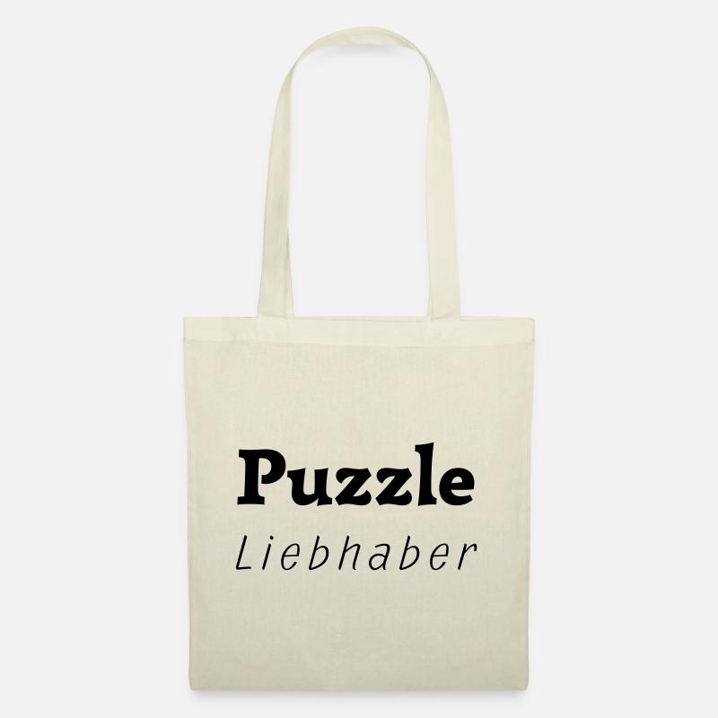 Puzzle Liebhaber Lovers - Stoffbeutel - Natur