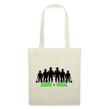 Silhouette de fermier Bauer - Sac en tissu - nature - Devant