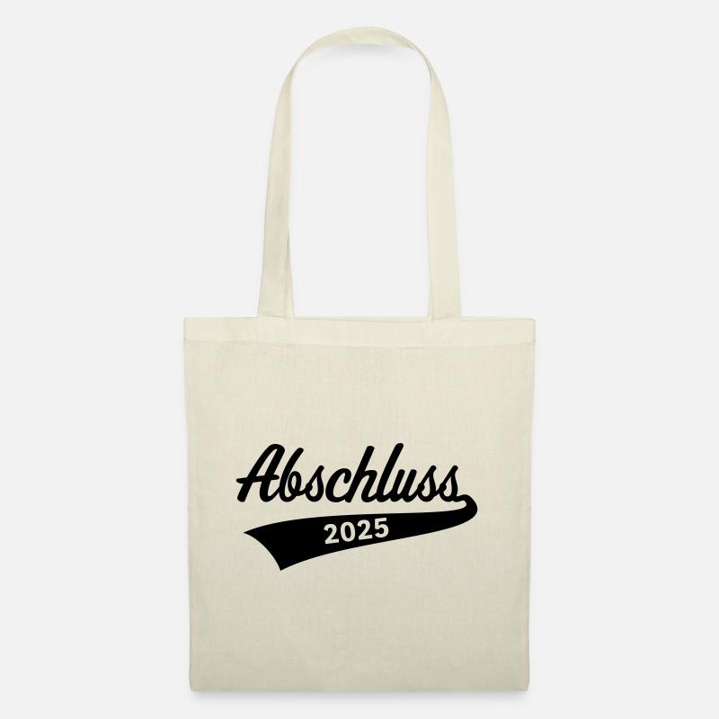 Abschluss 2025 (Schulabschluss / Black) - Stoffbeutel - Natur