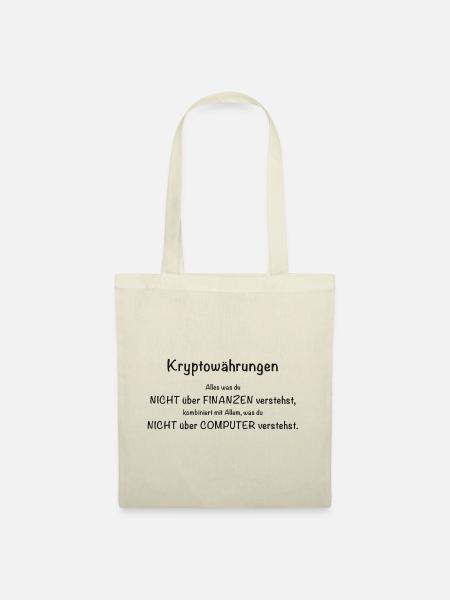Kryptowährungen - Stoffbeutel - Natur
