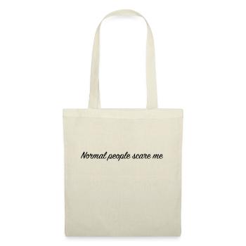 normal people scare me - Sac en tissu - nature - Devant