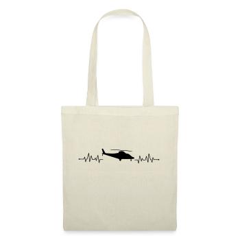 Heartbeat helicopter helicopter - Tote Bag - nature - Front