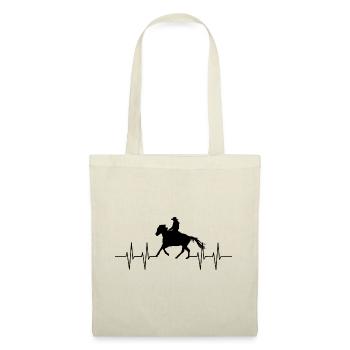 Rythme cardiaque - Sac en tissu - nature - Devant