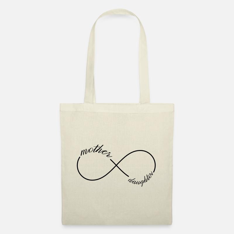Mother and daughter infinity - Stoffbeutel - Natur