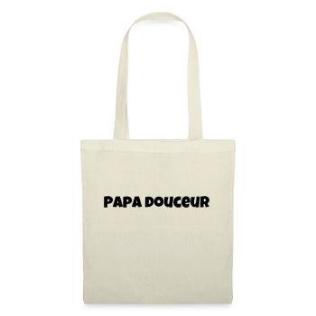 Papa douceur - Sac en tissu - nature - Devant
