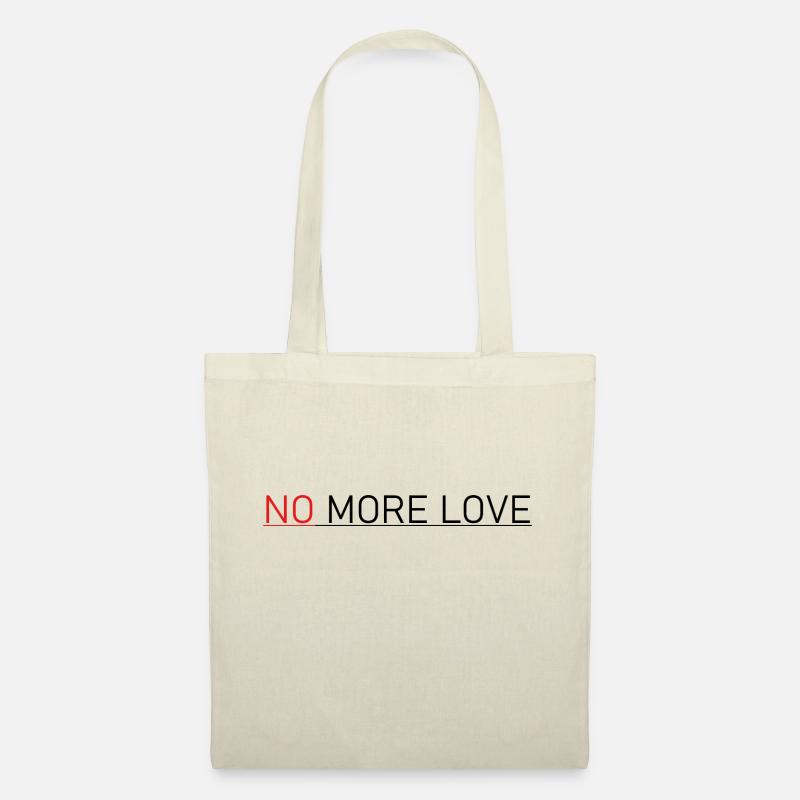 NO MORE LOVE - Stoffbeutel - Natur