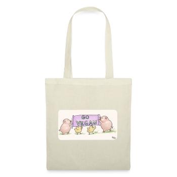 Go vegan - Tote Bag - nature - Front