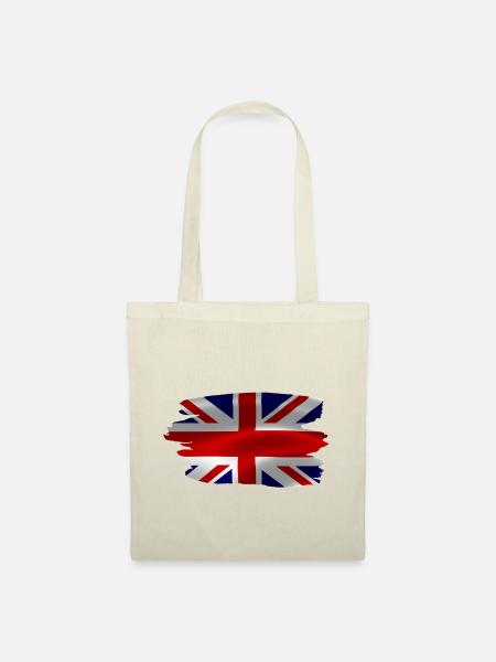 Britische - Englische Flagge - Stoffbeutel - Natur