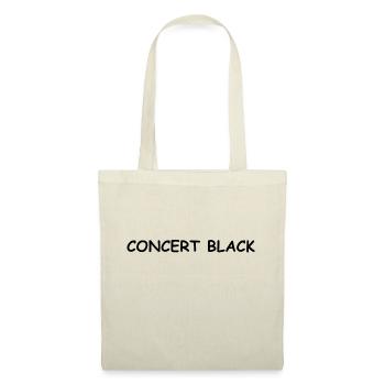Concert Noir - Sac en tissu - nature - Devant