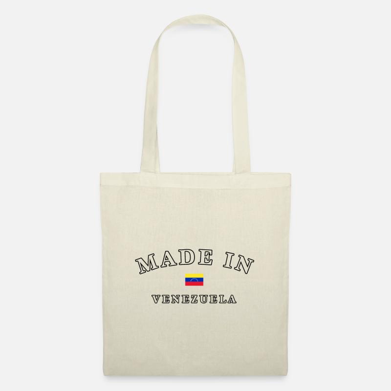 Made in Venezuela black - Stoffbeutel - Natur
