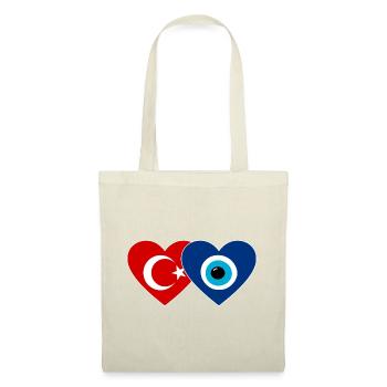 Turkey Nazarpearl Heart - Tote Bag - nature - Front