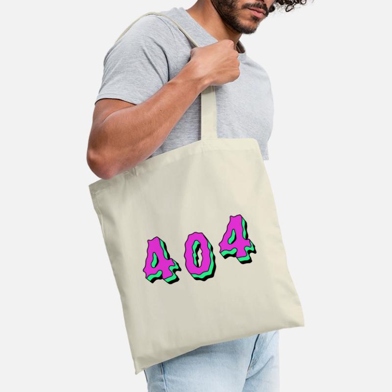 404 Error Code Minimalistic Design for Programmer Tote Bag