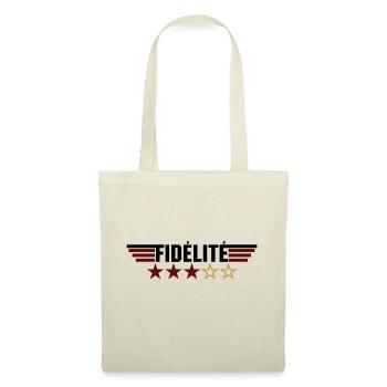 fidélité 3 étoiles - Sac en tissu - nature - Devant