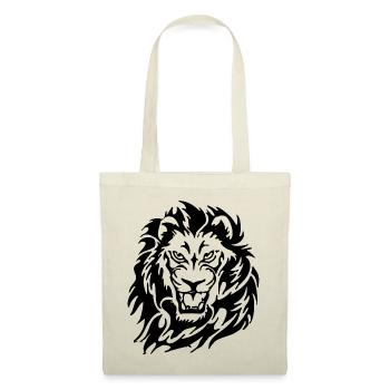 Lion en colère - Sac en tissu - nature - Devant