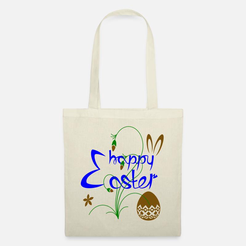 happy Easter Osterfest - Stoffbeutel - Natur
