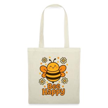 Abeille douce - Abeille heureuse - Sac en tissu - nature - Devant