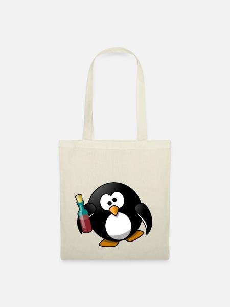 Drunk Tux - Stoffbeutel - Natur