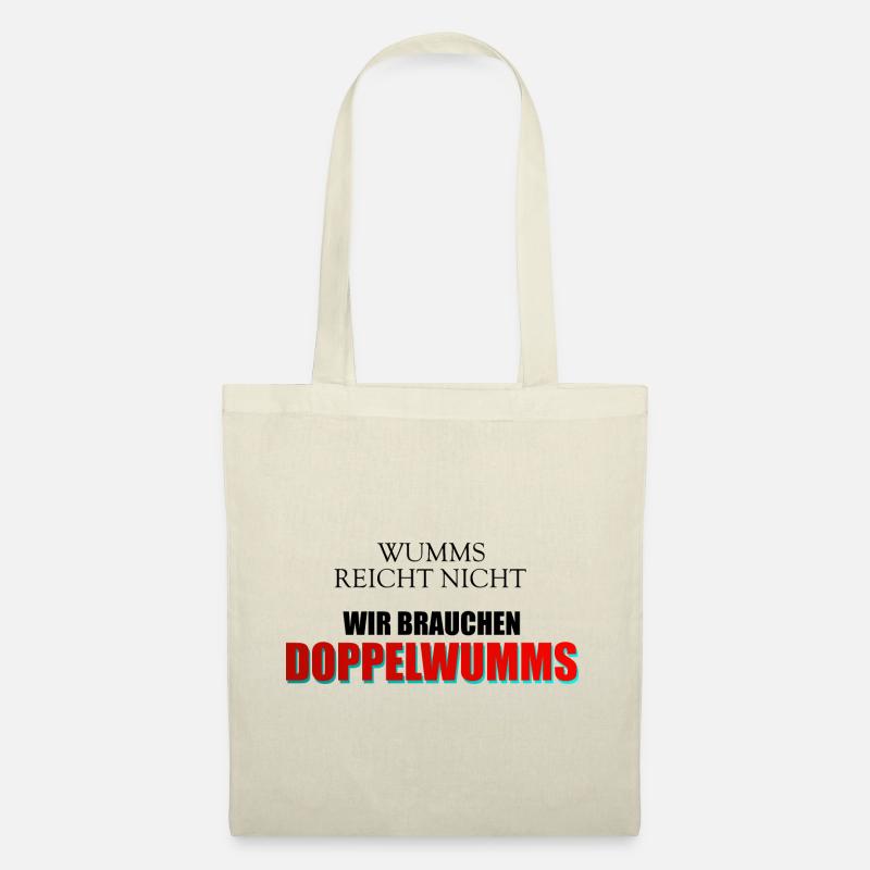 Wumms, Doppelwumms, Scholz, Politik, Sprüche - Stoffbeutel - Natur