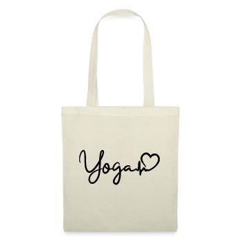 Rythme cardiaque de yoga - Sac en tissu - nature - Devant