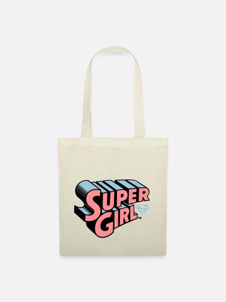 Supergirl Logo Original - Stoffen tas - nature