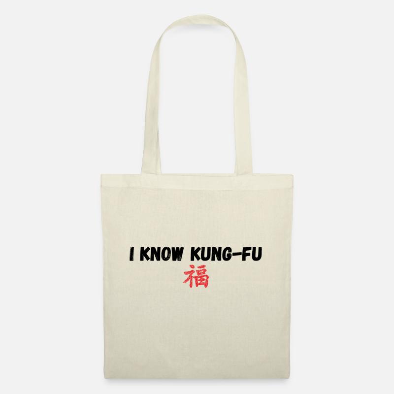 I Know kung fu - Stoffbeutel - Natur