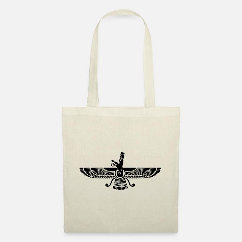Faravahar, Zarathustra, Symbol Höheres Selbst - Stoffbeutel - Natur
