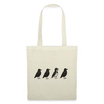 Pigeon Imposter – Crow Disguise Meme - Stoffbeutel - Natur - Vorne