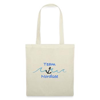 T- Shirt, Nordsee, Anker, Meer, Geschenkartikel - Stoffbeutel - Natur - Vorne