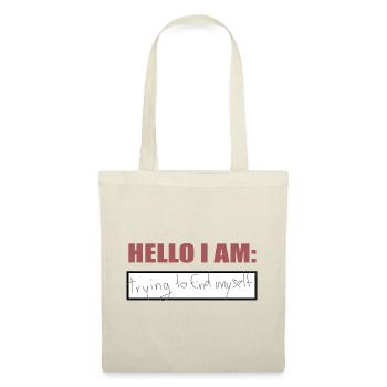 Hello I am - Stoffbeutel - Natur - Vorne