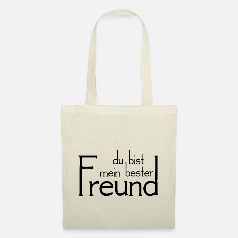 du bist mein bester Freund - Stoffbeutel - Natur
