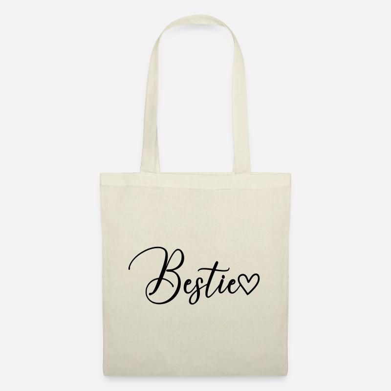 Bestie Schrift - Stoffbeutel - Natur