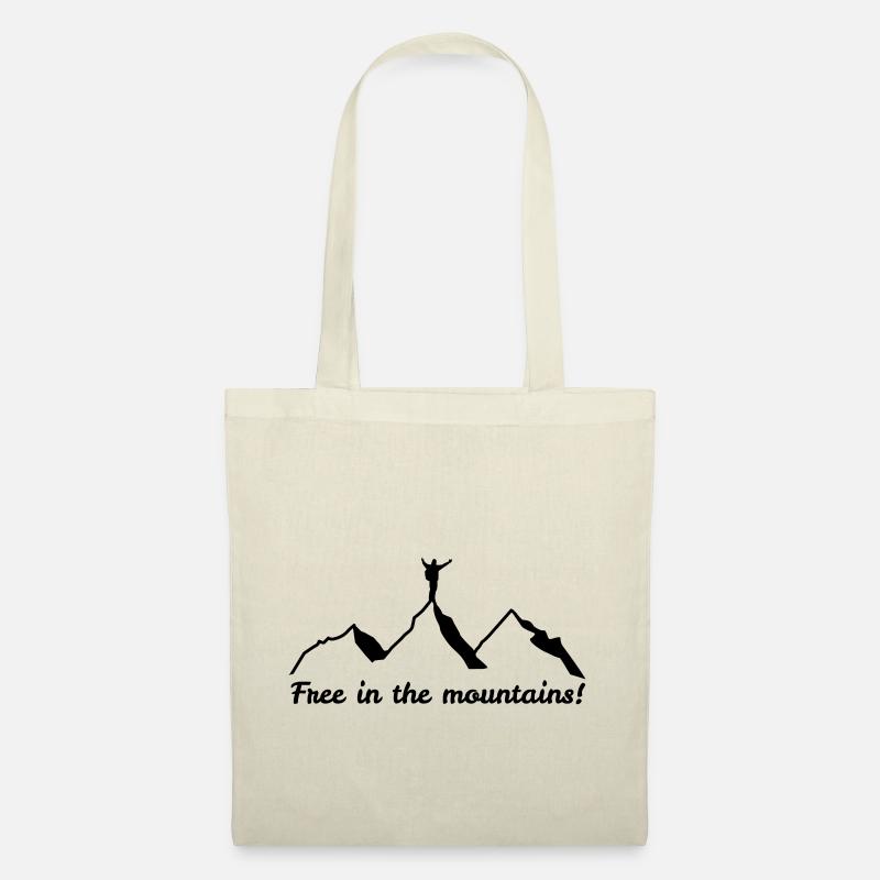 Free in the mountains - Stoffbeutel - Natur