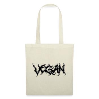 VEGAN (Black Metal) - Stoffbeutel - Natur - Vorne