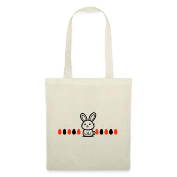 Hase Ostern - Stoffbeutel - Natur - Vorne