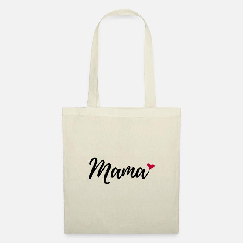 Mama mum mom - Stoffbeutel - Natur