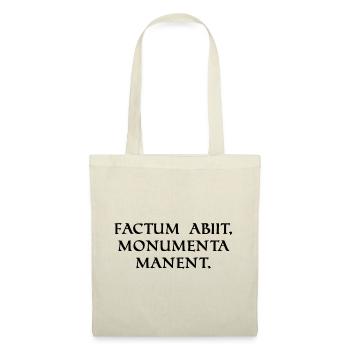 l’acte a disparu mais les monuments sont noirs - Sac en tissu - nature - Devant