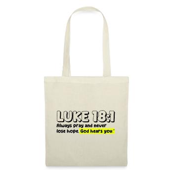 Luke 18:1 | Bible Quote - Tote Bag - nature - Front