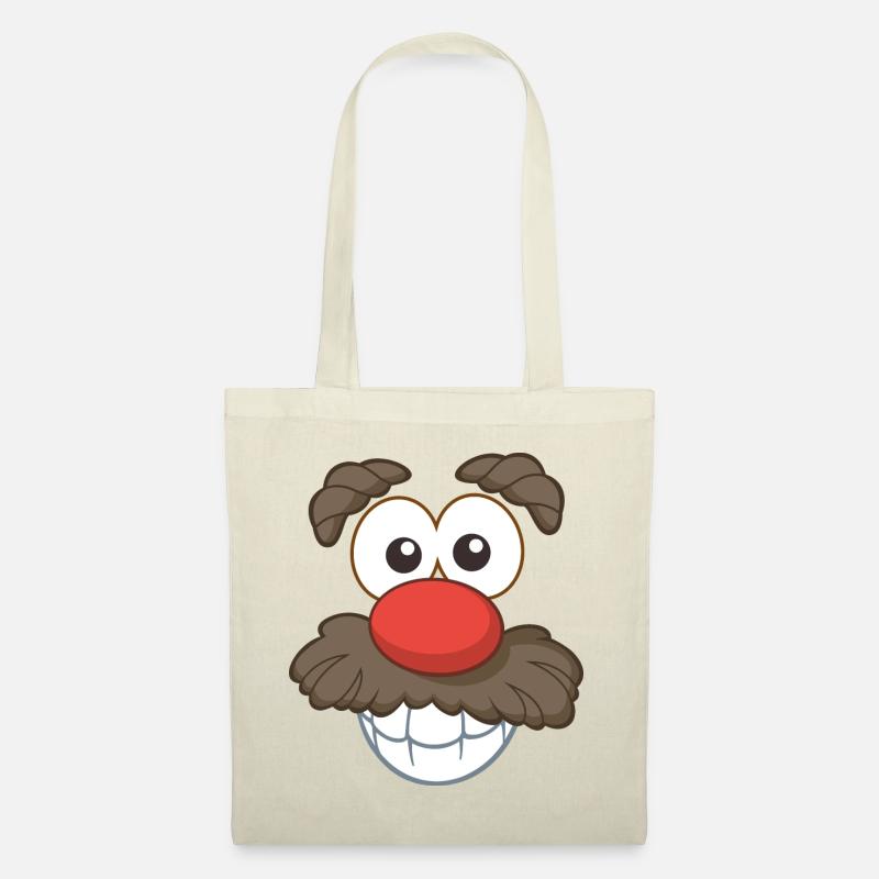 Mr. Potato Head glückliches Gesicht - Stoffbeutel - Natur