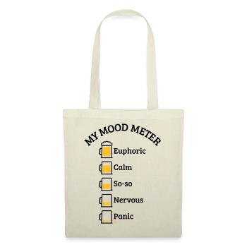 My Mood Meter (Bier / Biertrinker / V1 / POS) - Stoffbeutel - Natur - Vorne