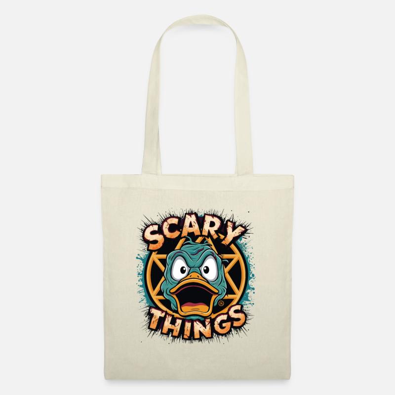 Duck - Comicstyle, Pentagramm, Ente - Stoffbeutel - Natur
