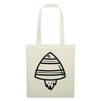 soucoupe volante - Sac en tissu - nature - Devant